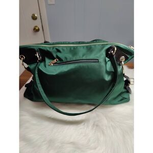 Kelly Green Satin Hobo Bag